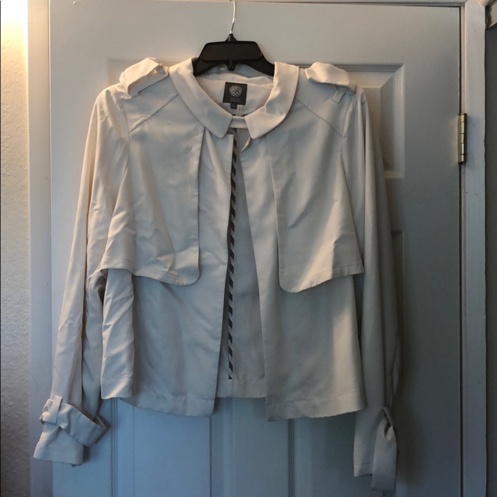 🆕 NWT Vince Camuto Neutral White Clay Jacket XL - Picture 2 of 5